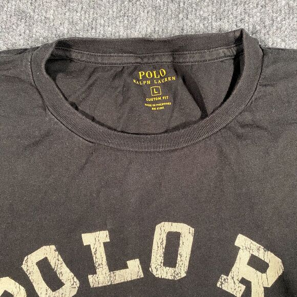 Polo Ralph Lauren Mens Large 5-711 Football Short Sleeve Retro Faded Shirt - Picture 4 of 6